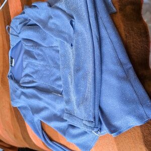 Shimmering Metallic Knit 3 Piece set including cardigan, top and skirt.